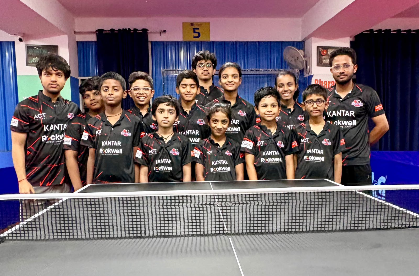 SPARS Foundation young table tennis athletes team